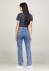 Tommy Jeans Julie Ultra High Straight Leg Jeans, Medium Denim