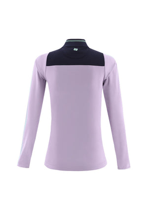 O’Neills Girls Donegal GAA Dynamo Half Zip Top, Lavender Multi