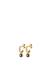 Dyrberg/Kern Dessa Earrings, Gold & Black