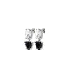 Dyrberg/Kern Anett Drop Earrings, Black & Silver