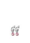 Dyrberg/Kern Anna Hoop Earrings, Light Rose & Silver