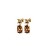Dyrberg/Kern Antonia Earrings, Gold & Brown