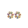 Dyrberg/Kern Aubra Floral Design Earrings, Gold & Pastel Multi
