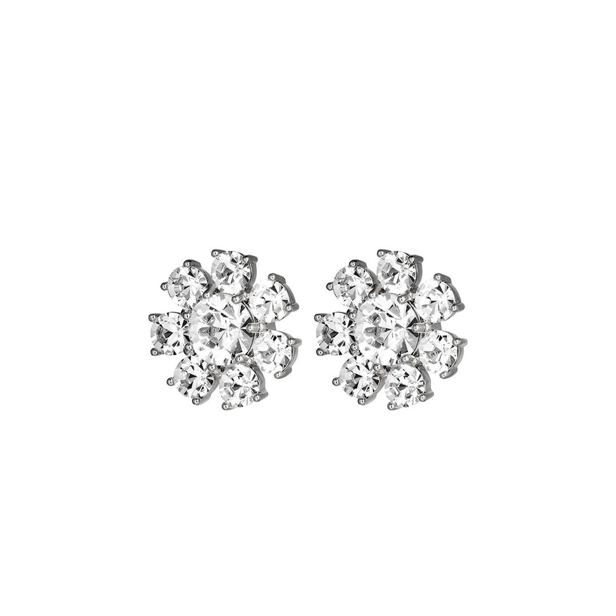 Dyrberg/Kern Aubra Floral Design Earrings, Silver