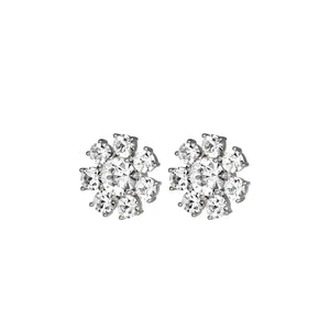 Dyrberg/Kern Aubra Floral Design Earrings, Silver