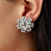 Dyrberg/Kern Aubra Floral Design Earrings, Silver