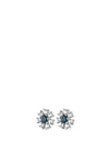 Dyrberg/Kern Aude Earrings, Silver & Blue