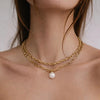 Dyrberg/Kern Aurelia Pearl Necklace, Gold