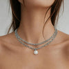 Dyrberg/Kern Aurelia Pearl Necklace, Silver
