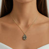 Dyrberg/Kern Bailey Necklace, Black & Gold