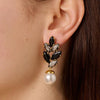 Dyrberg/Kern Balete Earrings, Gold & Black