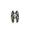 Dyrberg/Kern Banyan Leaf Earrings, Gold & Black