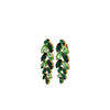Dyrberg/Kern Banyan Leaf Earrings, Gold & Green