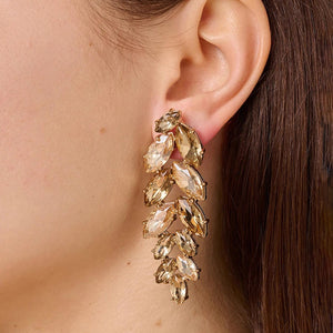 Dyrberg/Kern Banyan Leaf Earrings, Gold