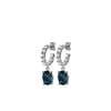 Dyrberg/Kern Barbara Drop Earrings, Blue & Silver