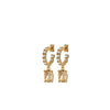 Dyrberg/Kern Barbara Earrings, Gold & Peach