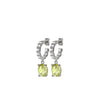Dyrberg/Kern Barbara Hoop Earrings, Silver & Yellow