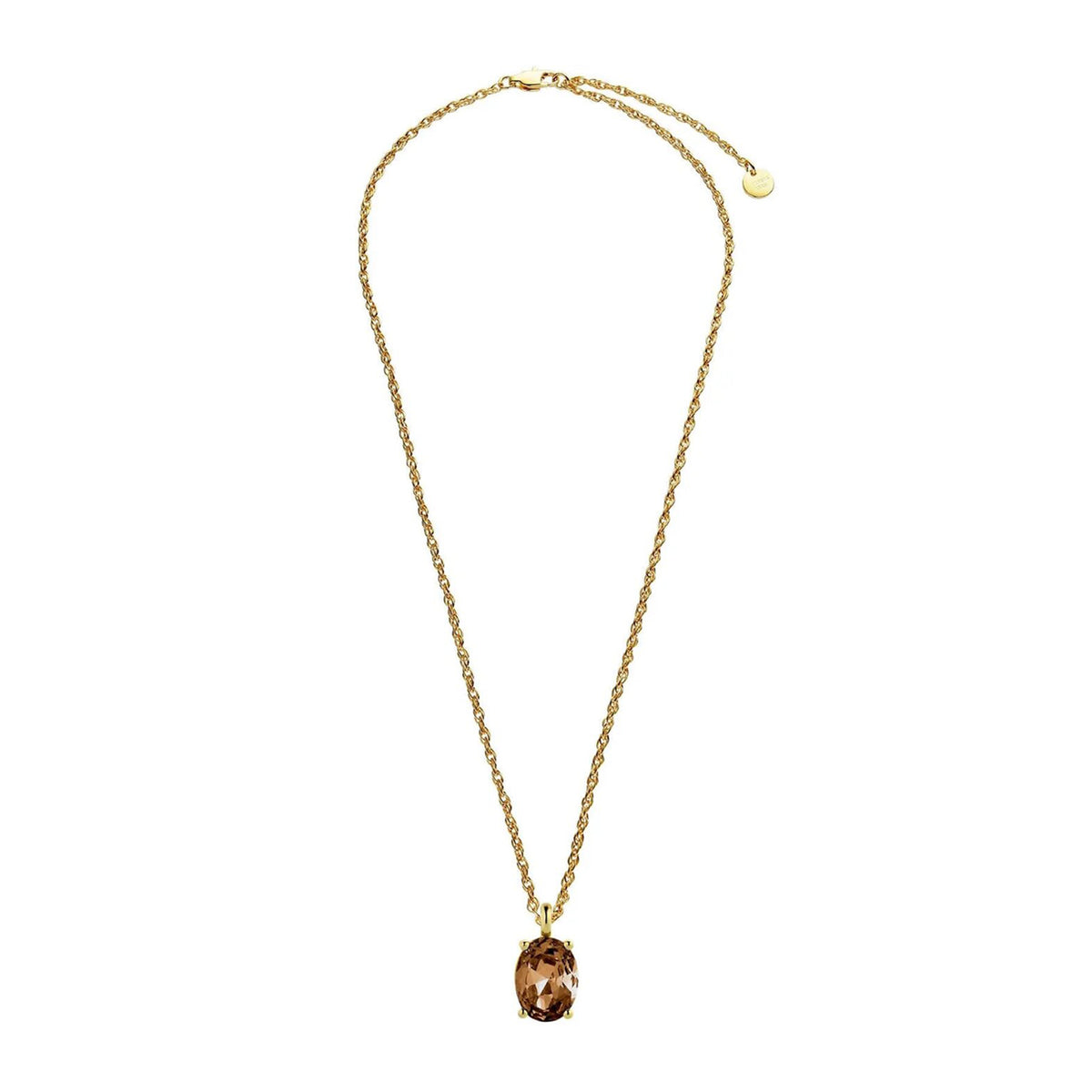 Dyrberg/Kern Barga Necklace, Brown & Gold
