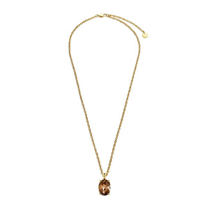 Dyrberg/Kern Barga Necklace, Brown & Gold