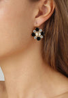 Dyrberg/Kern Batti Earrings, Black & Gold