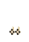 Dyrberg/Kern Batti Earrings, Black & Gold