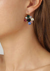 Dyrberg/Kern Batti Earrings, Rainbow & Gold