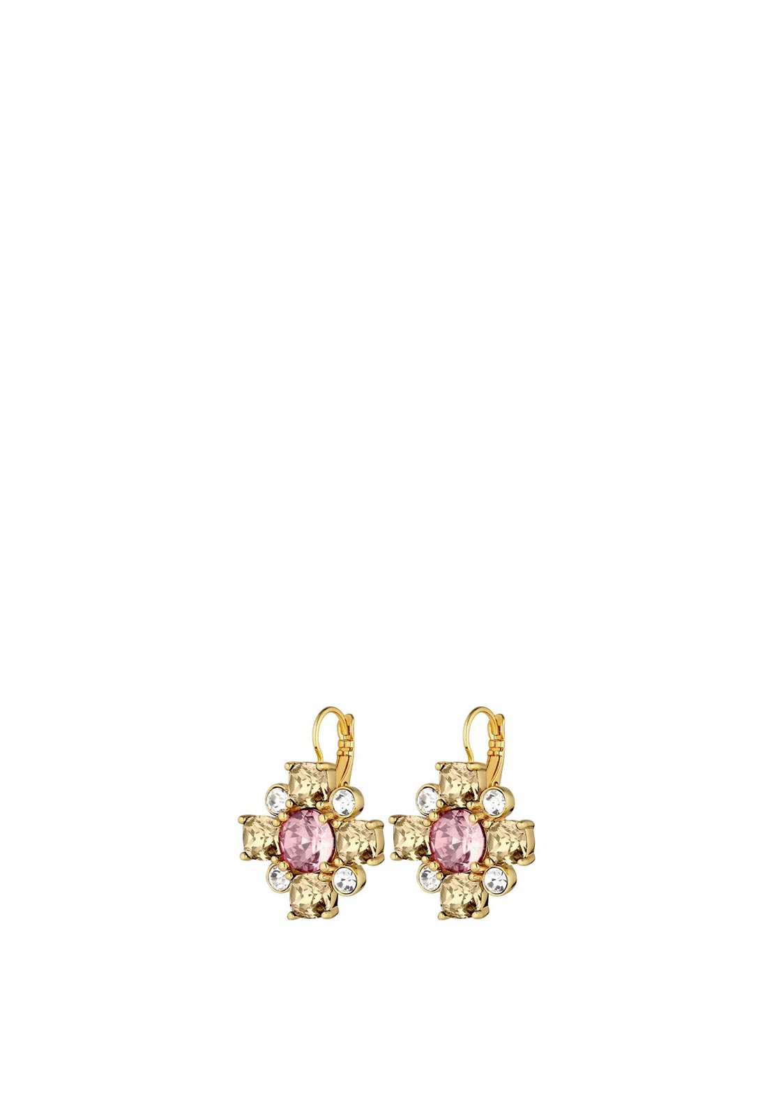 Dyrberg/Kern Batti Earrings, Rose Pink & Gold
