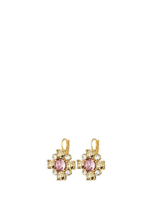 Dyrberg/Kern Batti Earrings, Rose Pink & Gold