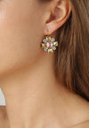 Dyrberg/Kern Batti Earrings, Rose Pink & Gold