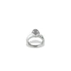 Dyrberg/Kern Bud Ring Topper, Silver & Grey