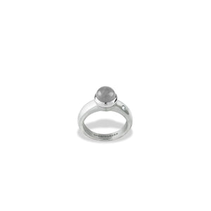 Dyrberg/Kern Bud Ring Topper, Silver & Grey