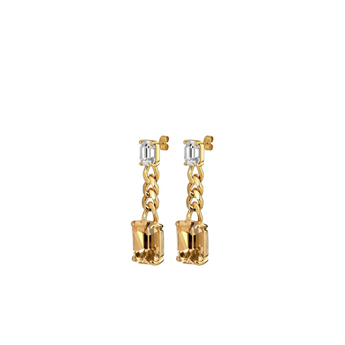 Dyrberg/Kern Calla Chain Link Drop Earrings, Gold