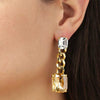 Dyrberg/Kern Calla Chain Link Drop Earrings, Gold
