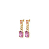 Dyrberg/Kern Calla Chain Link Drop Earrings, Pink & Gold