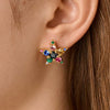 Dyrberg/Kern Cana Star Earrings, Gold Multi