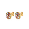Dyrberg/Kern Carnea Floral Earrings, Gold Multi
