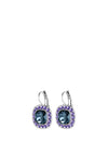 Dyrberg/Kern Celin Hook Earrings, Silver & Lilac