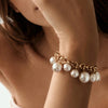 Dyrberg/Kern Chane Pearl Bracelet, Gold