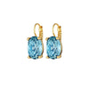 Dyrberg/Kern Chantal Drop Earrings, Aqua Blue and Gold