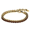 Dyrberg/Kern Cobra Bracelet, Brown & Gold
