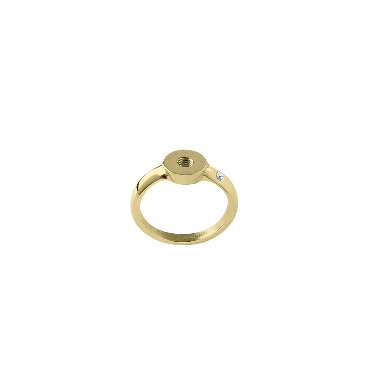 Dyrberg/Kern Compliments Ring 6 Crystal Ring, Gold Size V