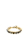 Dyrberg/Kern Conian Bracelet, Black & Gold