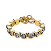 Dyrberg/Kern Conian Bracelet, Gold & Grey