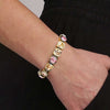 Dyrberg/Kern Conian Bracelet, Gold & Peach
