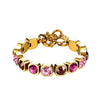 Dyrberg/Kern Conian Bracelet, Gold & Pink Multi