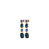 Dyrberg/Kern Cornelia Drop Earrings, Blue & Gold