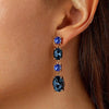 Dyrberg/Kern Cornelia Drop Earrings, Blue & Gold