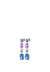 Dyrberg/Kern Cornelia Drop Earrings, Light Blue & Silver