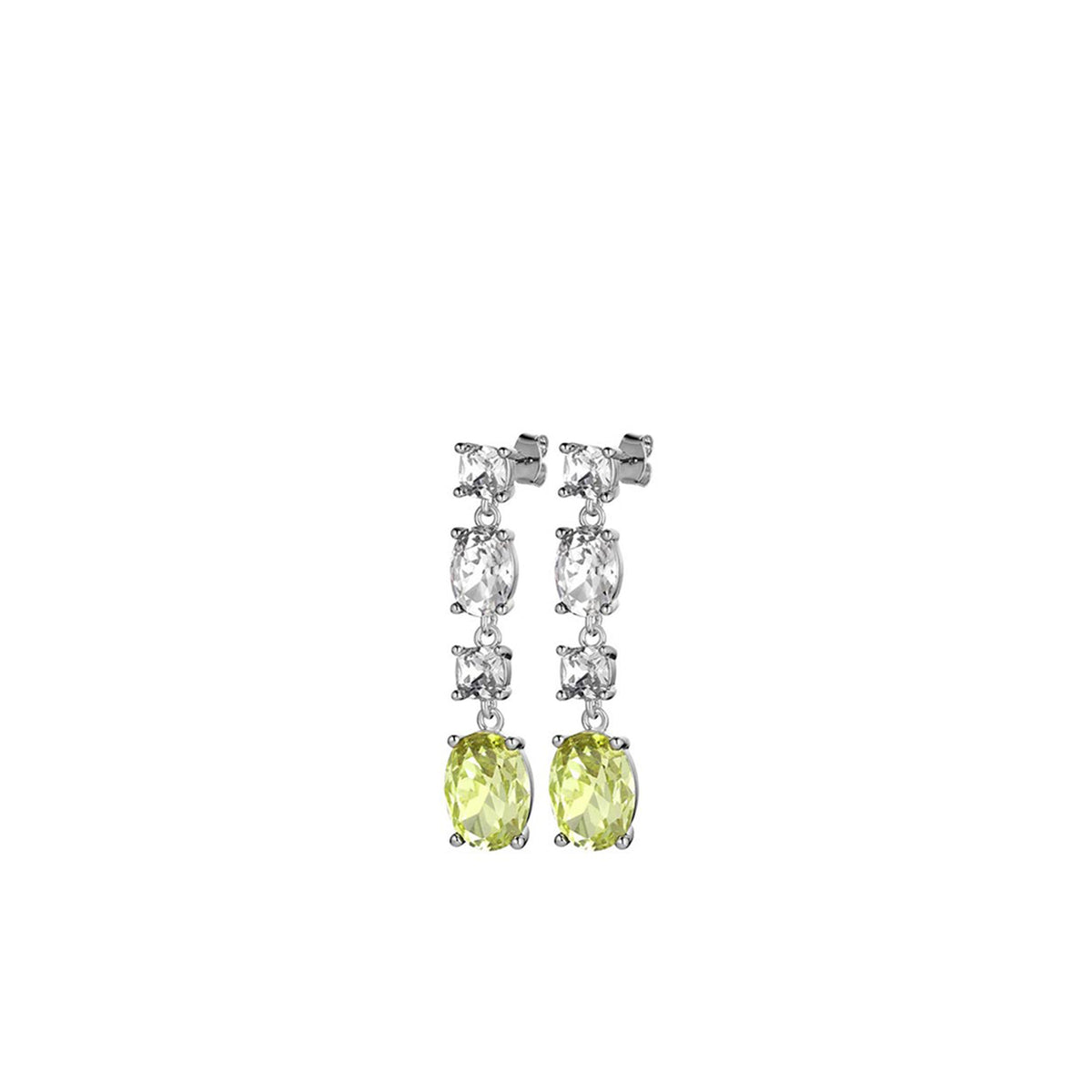 Dyrberg/Kern Cornelia Drop Earrings, Silver & Yellow