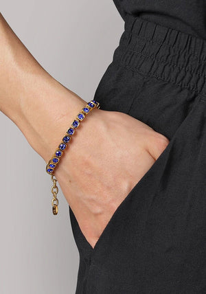 Dyrberg/Kern Cory Bracelet, Gold & Sapphire
